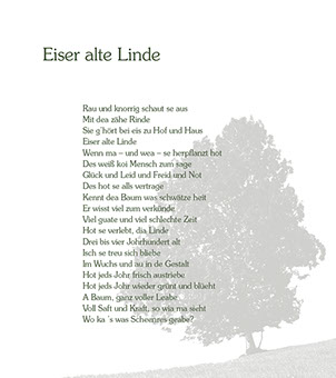 Alls im Leabe hot sei Zeit Musterseite