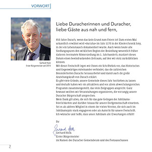 850 Jahre Durach Festschrift Musterseite