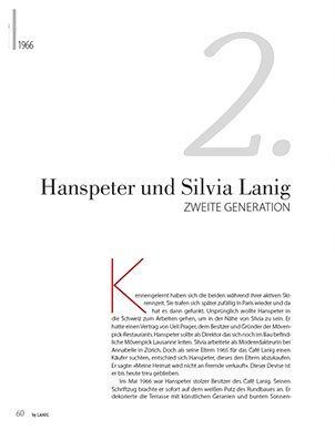 Chronik Hotel Lanig seit 1935 Musterseite