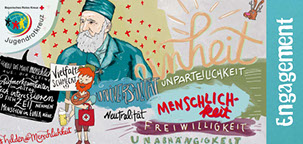 Beispiele Flyer Folder Plakat Karte Banner Logo