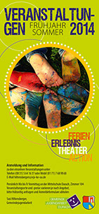 Beispiele Flyer Folder Plakat Karte Banner Logo