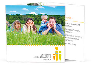 Beispiele Flyer Folder Plakat Karte Banner Logo