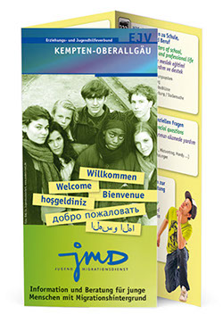 Beispiele Flyer Folder Plakat Karte Banner Logo