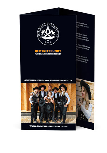 Beispiele Flyer Folder Plakat Karte Banner Logo