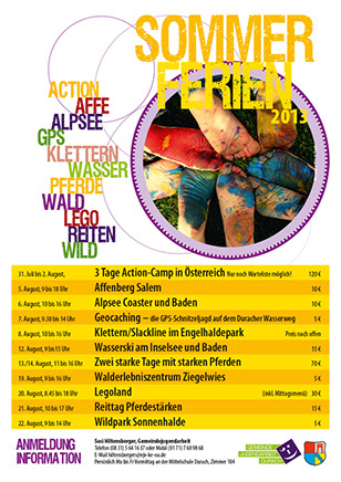 Beispiele Flyer Folder Plakat Karte Banner Logo
