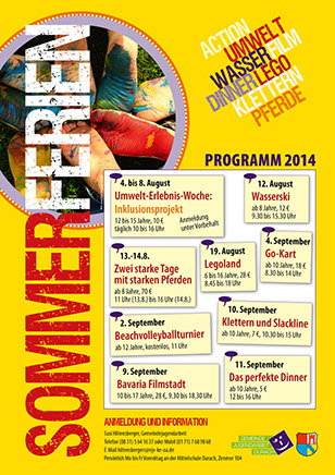 Beispiele Flyer Folder Plakat Karte Banner Logo